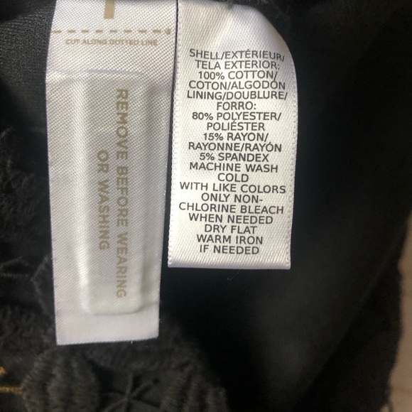 LOFT Striped Floral Crochet Pencil Skirt - Picture 5 of 5